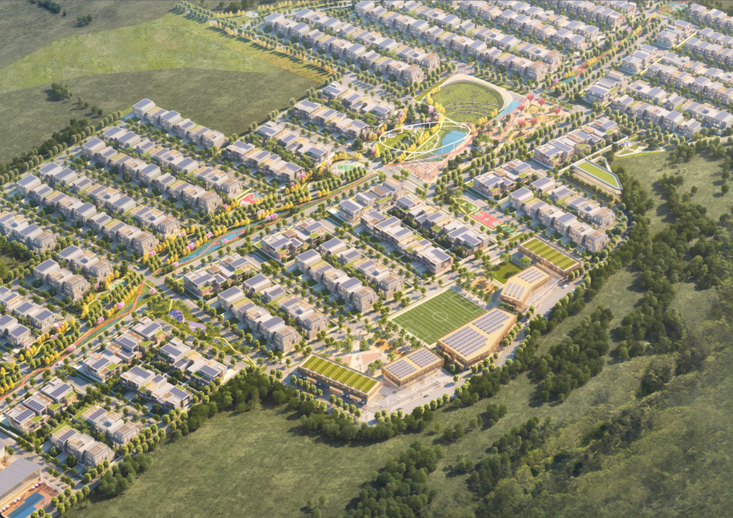 Township aerial view